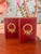 Traditional 20th Century Red Leather Brass Laurel Wreath Bookemds a Pair For Sale - Image 3 of 12