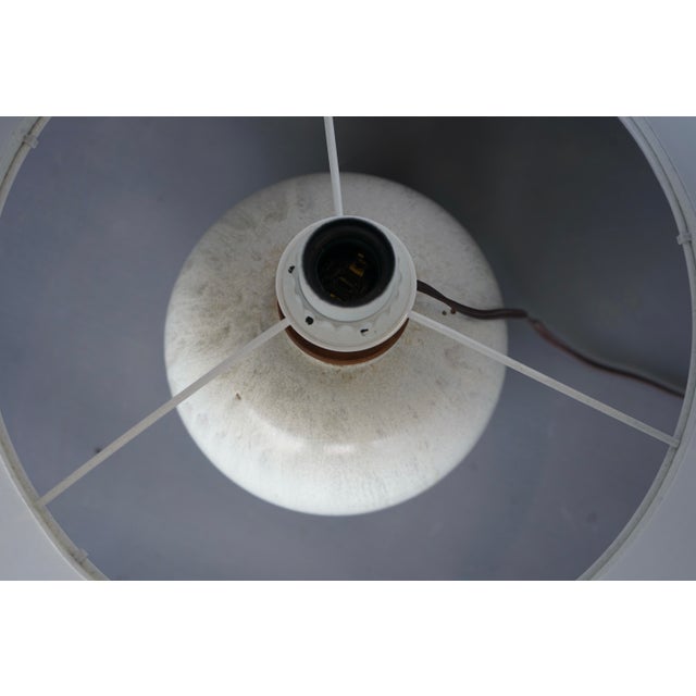 Gray Drip Glazed Ceramic Lamp from Roger Guerin, 1930s For Sale - Image 8 of 10