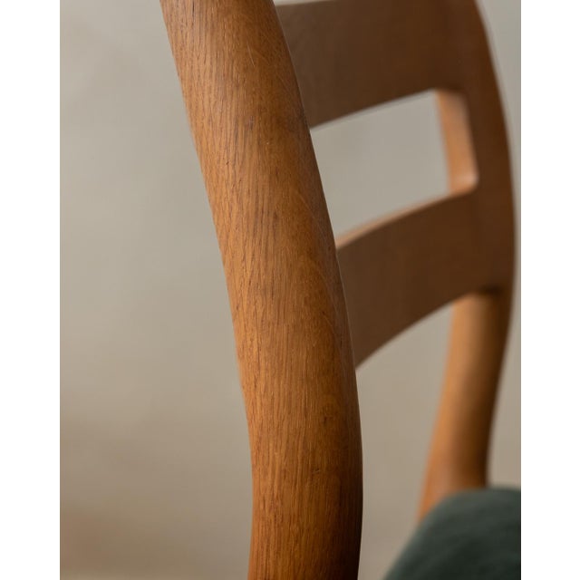 Vintage Danish Model 84 Dining Chairs in Oak by Niels Otto Møller for J.L. Møllers Møbelfabrik, 1960s, Set of 4 For Sale - Image 17 of 18