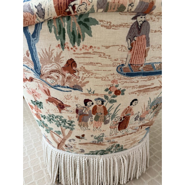 2010s Pair of Century Furniture Swivel Chairs For Sale - Image 5 of 10