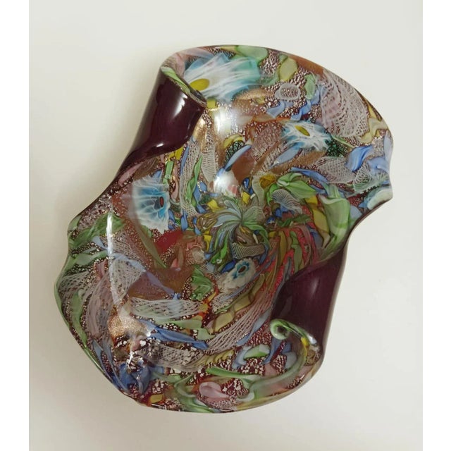 Mid-Century Modern Multicolor Murano Ashtray or Bowl For Sale - Image 3 of 11