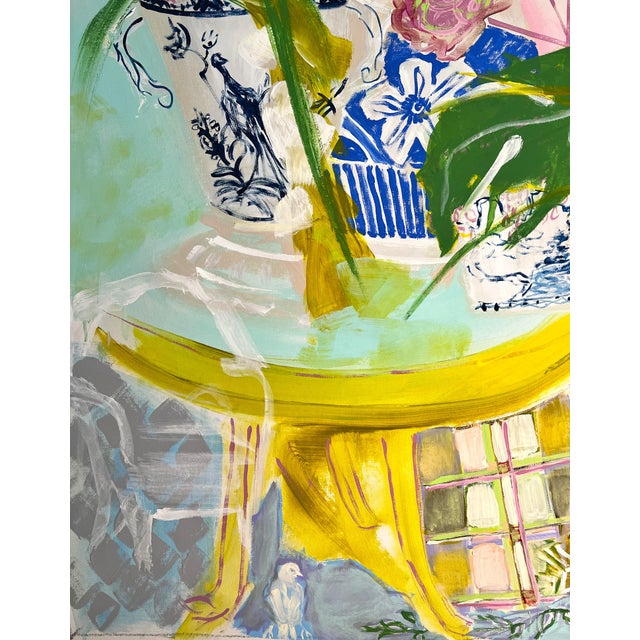 "Garden Room" an Original Colorful Painting by Shann Spishak For Sale - Image 4 of 9