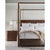 Black Mid Century Canopy Bed - Cal King For Sale - Image 4 of 5