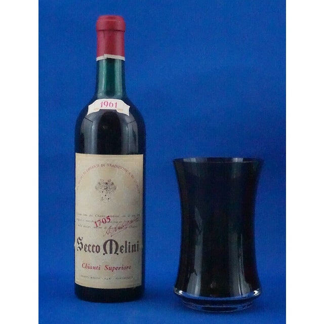 Vintage Vase in Black Smoked Glass from the Gral Crystal Manufactory, Germany, 1950s For Sale - Image 6 of 18