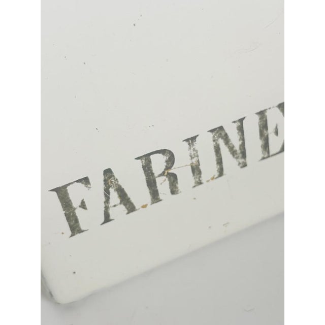 1950s White Wooden and Metal Kitchen Canisters, France, 1950s, Set of 3 For Sale - Image 5 of 9