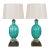 Murano Glass Mid Century Lamps, a Pair For Sale