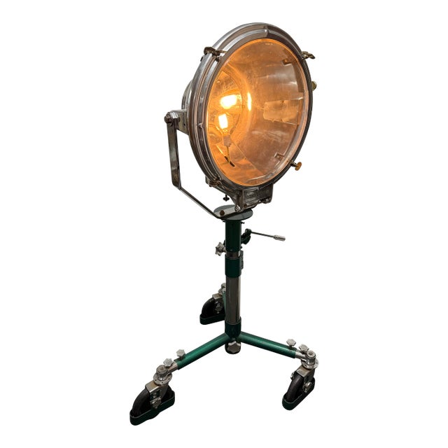 Crouse-Hinds Industrial Rolling Flood Lamp For Sale