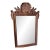 Vintage Mid-Century Italian Hollywood Regency Carved Shell Top Wall Mirror La Barge For Sale