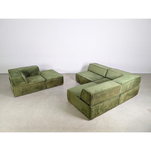 Green Mid-Century Trio Modular Sofa from Cor, 1970s, Set of 3 For Sale - Image 8 of 14