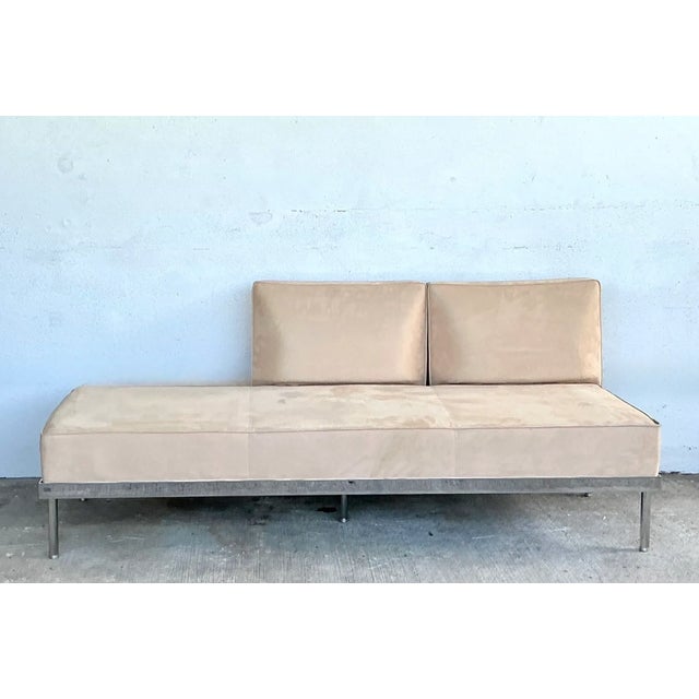 Vintage Chrome and Fabric Daybed For Sale - Image 4 of 12