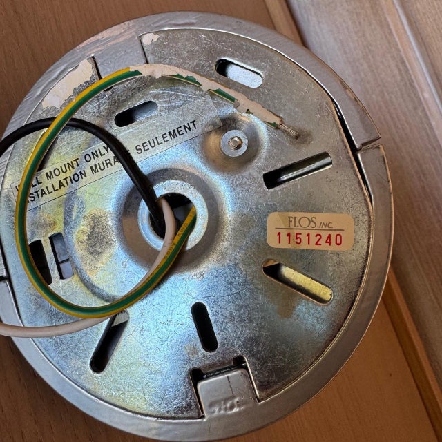 Metal Vintage Flos Italian Sconce "Piperita" For Sale - Image 7 of 7