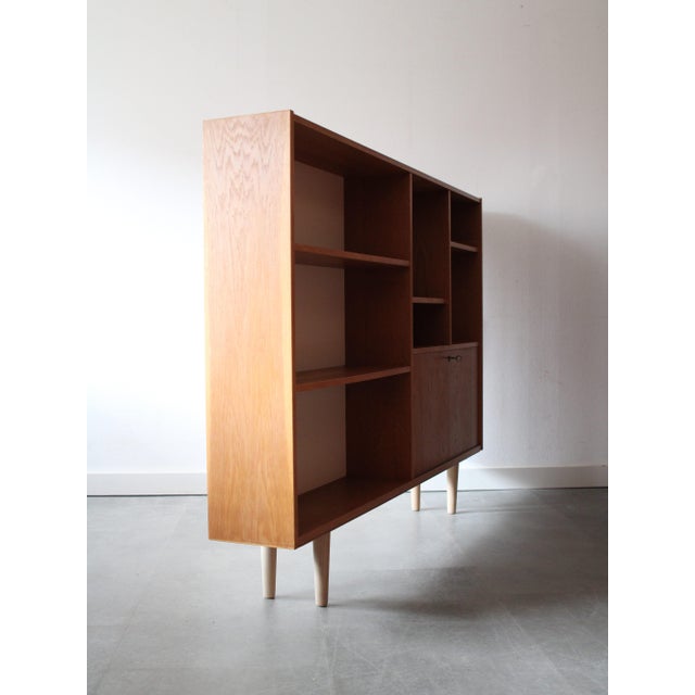 Vintage Danish Bookcase in Oak, 1960s For Sale - Image 4 of 8