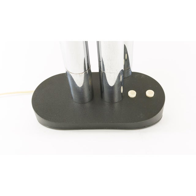 1970s Chrome T443 Table Lamp by Mario Faggian for Luci Illuminazione, 1970s For Sale - Image 5 of 11