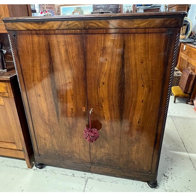 Vintage Wardrobe in Wood, 1950s For Sale - Image 4 of 16