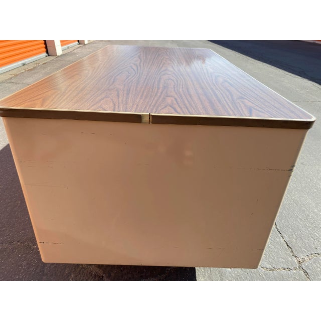1960s Vintage Cole Steel Metal Desk For Sale - Image 5 of 12