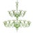 Contemporary Monumental Murano Glass Chandelier with Rigadin Detailing by Simoeng for Simoeng For Sale - Image 3 of 3
