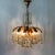 Mid-Century Modern 6-Light Chandelier with Glass Drops from Palwa, 1970s For Sale - Image 3 of 13
