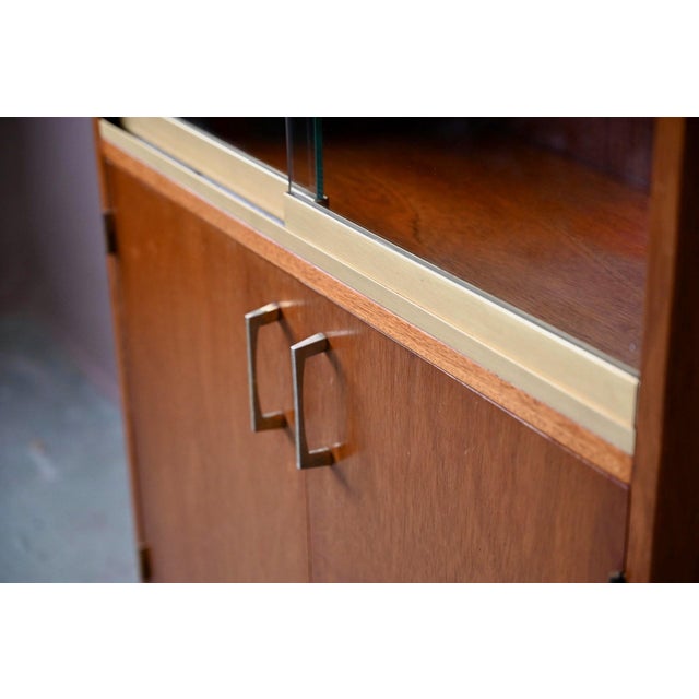 Modernist Display Bookcase in Teak and Brass, 1960s For Sale - Image 13 of 18