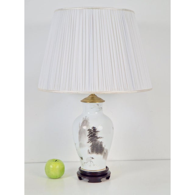 Japanese Table Lamp by Haruo Momoki for Franklin Porcelain, 1980s For Sale - Image 10 of 12