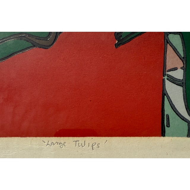 "Large Tulips" Limited Edition Litocut by Trevor Allen For Sale In Miami - Image 6 of 7
