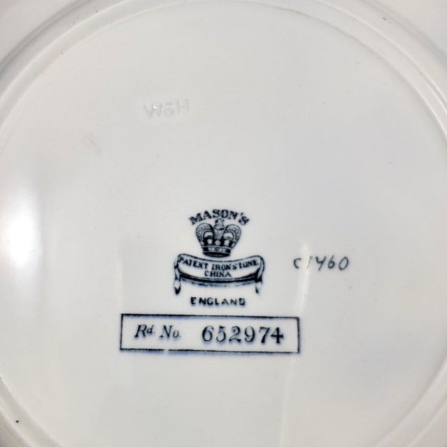 Patent Ironstone Charger Plate with Exotic Bird from Masons, 1915 For Sale - Image 4 of 6
