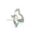1990s 1990s Mikimoto Estate Akoya Pearl Brooch Pin Sterling Silver For Sale - Image 5 of 9
