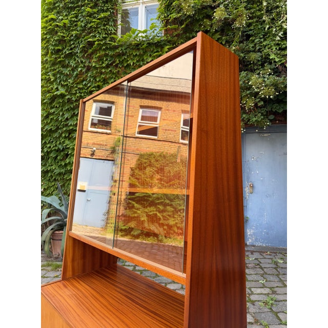 Wood Cabinet with Display Case from VEB Möbelindustrie Halle For Sale - Image 7 of 11