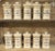 Mid 20th Century Set of 10 French Hand Painted Porcelain Apothecary Jars, 1900s For Sale - Image 5 of 15