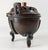 19th Century Chinese Bronze Incense Burner Censer With Carved Lid For Sale - Image 4 of 16