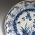 18th Century Antique Chinese Kangxi Kraak Blue and White Dish, 1700 For Sale - Image 5 of 8