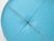 Metal Dilly Dally Pouf in Turquoise Leather by L. Massoni for Poltrona Frau, Italy, 1968 For Sale - Image 7 of 14