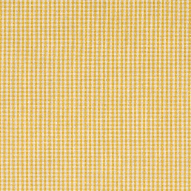 Transitional Sample - Schumacher Barnet Cotton Check Fabric in Yellow For Sale - Image 3 of 3