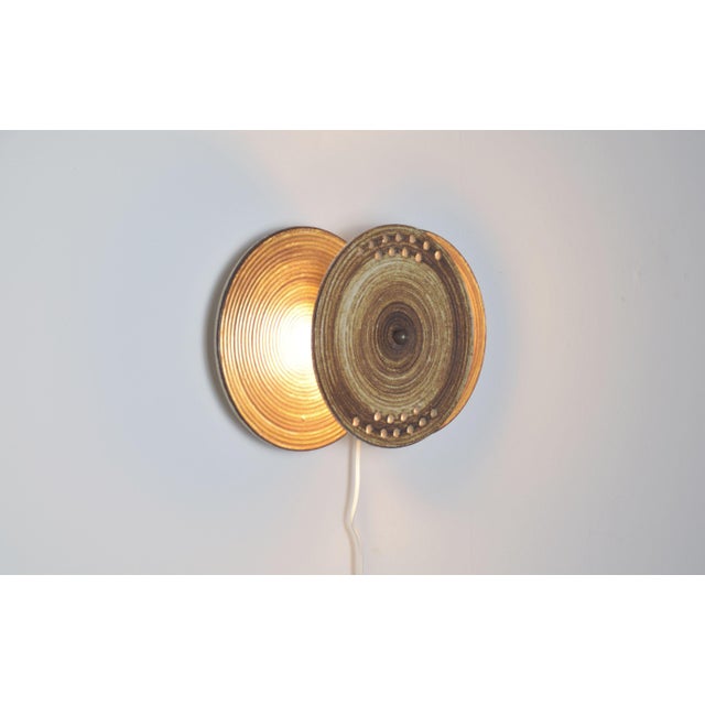 Danish Ceramic Model 1103 Wall Lamp by Axella Stentøj, 1970s For Sale - Image 4 of 9
