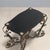 Wood Small Italian Table in Lacquered Wood and Iron For Sale - Image 7 of 9