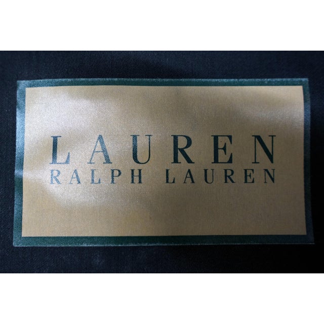 Ralph Lauren British Colonial Lounge Chair in Brown Leather, Mahogany & Brass For Sale - Image 13 of 13