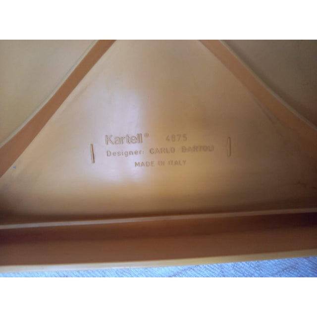 Set of Yellow 4865 Chairs by Carlo Bartoli for Kartell, 1970s For Sale - Image 12 of 18