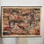 Large, abstract, folk art painting entitled "Magdalenian Magike" signed by T. Dalton, 1977. The painting is in the...