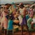 Wood Vintage Haitian Painting of a Marketplace by Jean-Elie Brisson For Sale - Image 7 of 11