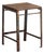 Antique Industrial Stool in Pine Wood and Iron, Central Europe, 1950 For Sale