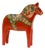 Traditional Swedish Handpainted Dala Horse from Grannas Olsson, Nusnäs, 1950s For Sale
