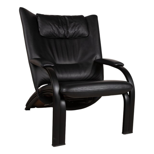 Spot 698 Armchair in Black Leather from WK Wohnen For Sale