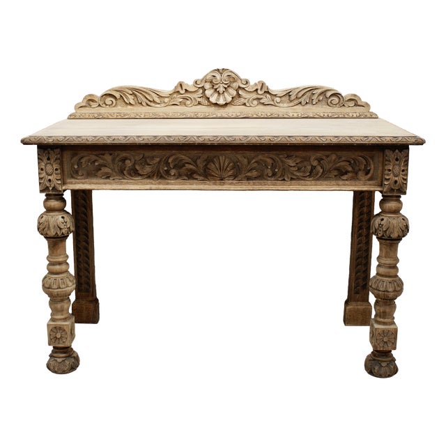 Antique Oak Hall Table, 1880 For Sale