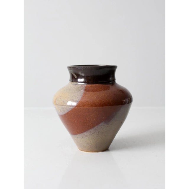 Vintage Studio Pottery Vase For Sale - Image 9 of 9