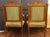 Late 19th Century Circa 1860-80 Pair of Louis XVI Style Walnut Fauteuils For Sale - Image 5 of 6