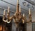 Elegantly carved eight light giltwood chandelier; recently electrified.
