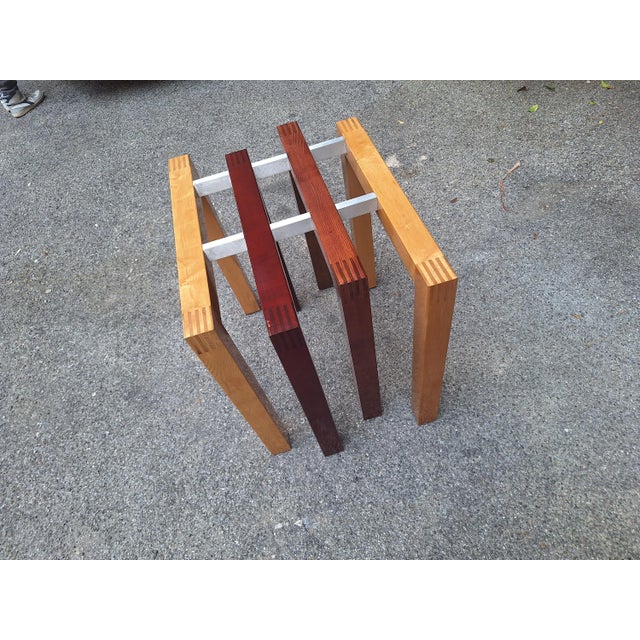 1990s Vintage Dining Table in Veneered and Lacquered Wood by Giovanni Offredi, 1990s For Sale - Image 5 of 14
