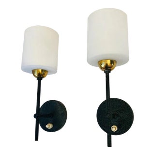 Lunel French 1960s Wall Lights - A Pair For Sale