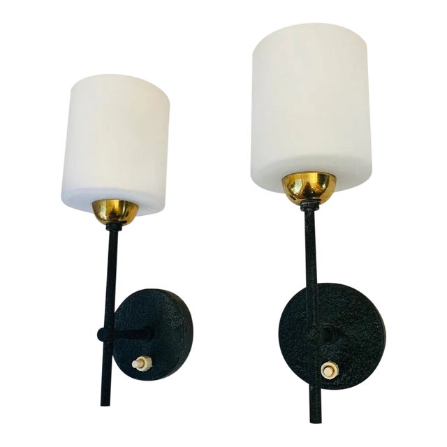 Lunel French 1960s Wall Lights - A Pair For Sale
