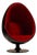Egg Pod Chair in Black and Red by Eero Aarnio, 1960s For Sale