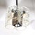 Mazzega Murano 1970s Mid-Century Modern Hand-Blown Murano Mottled Glass & Nickel Chandelier by Mazzega For Sale - Image 4 of 18